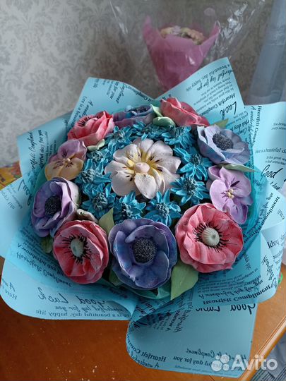 Букеты из зефира ручной работы