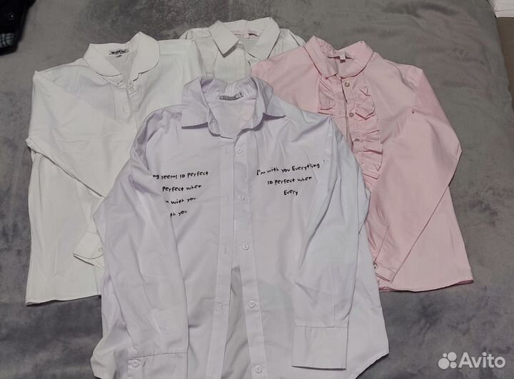 Рубашка школьная для девочки 158