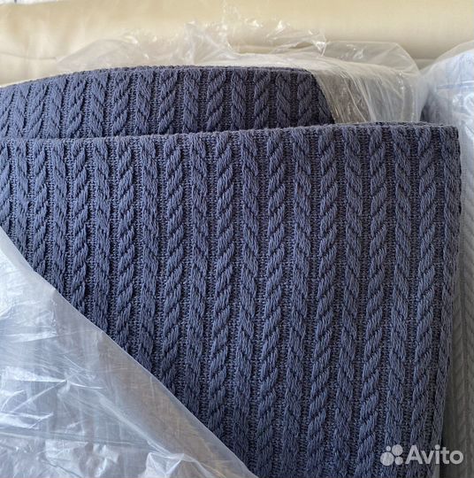 Ткань для пледа/покрывала вязаное пике косичка