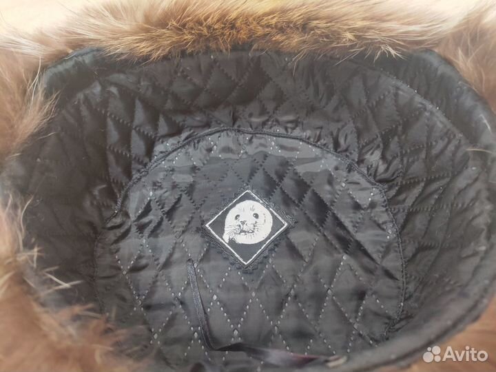 Шапка-ушанка мужская енот