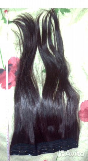 Шиньон, накладка из волос каштанового цвета 500мм