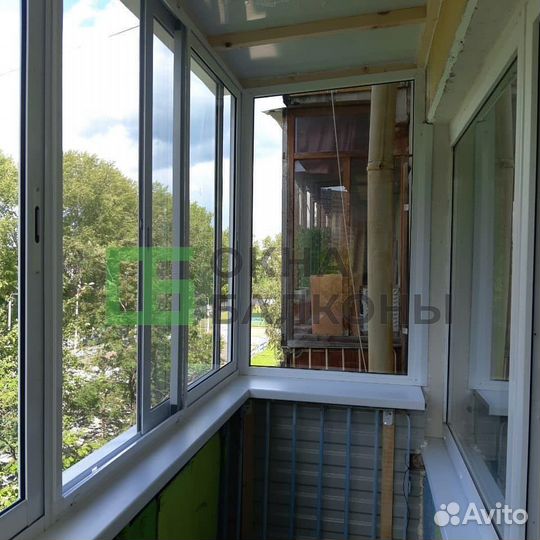 Остекление балконов. Окна пвх