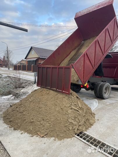 Песок карьерный с доставкой