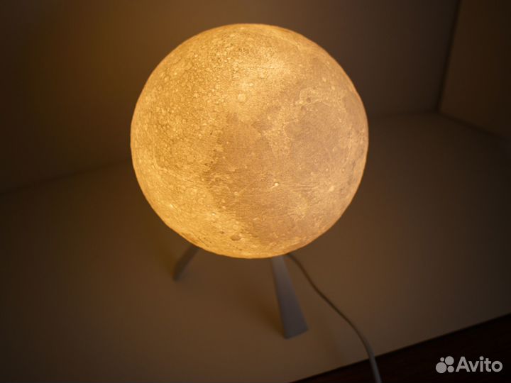 Настольная лампа, светильник, ночник глобус луны