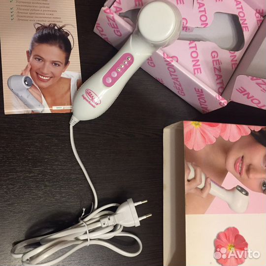 Ультразвуковой массажер для лица и тела Новый