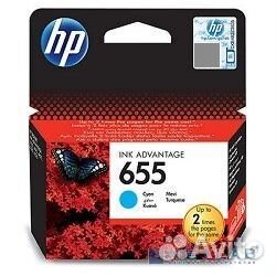 HP CZ110AE Картридж №655, Cyan DeskJet IA 3525/5525/4615/4625, Cyan