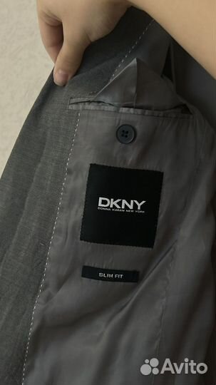 Пиджак dkny серый оверсайз