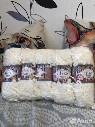 Пряжа для вызания в ручкую. Alize puffy fine