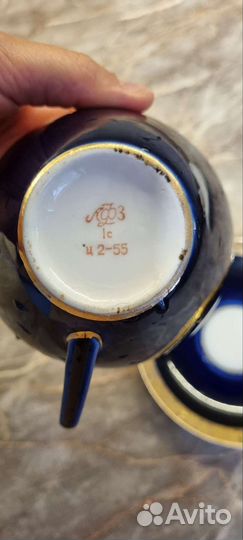 Набор СССР из 6 блюдец и 6 чашек