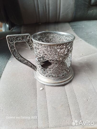Подстаканник мельхиоровый СССР