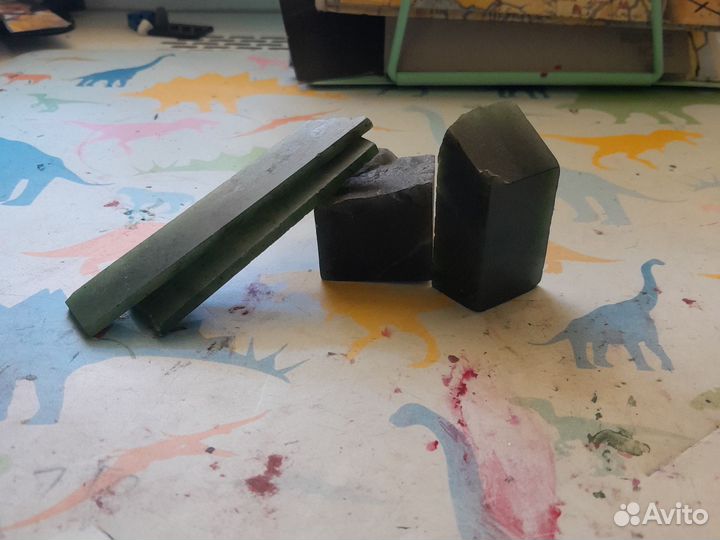 Серёжки из берюзы и нефрит