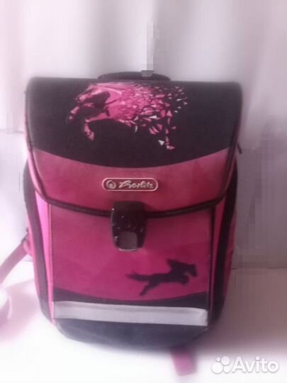 Рюкзак школьный для девочки б/у розовый