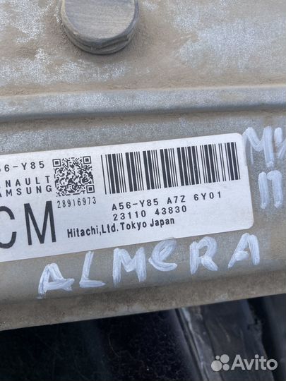 Эбу двигателя nissan almera classic b 10