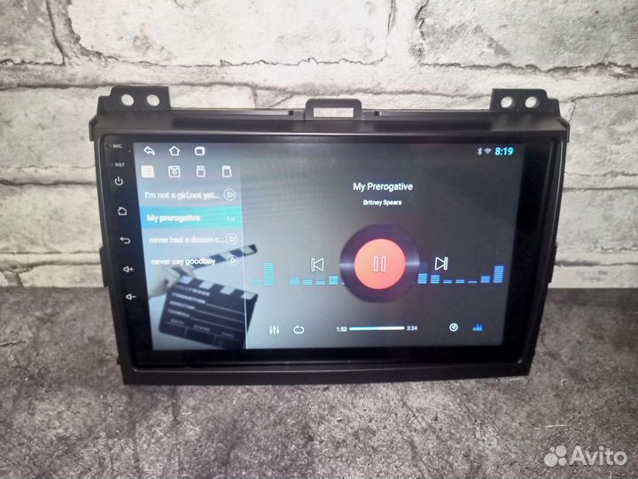 Магнитола Land cruiser prado 120 android IPS экран
