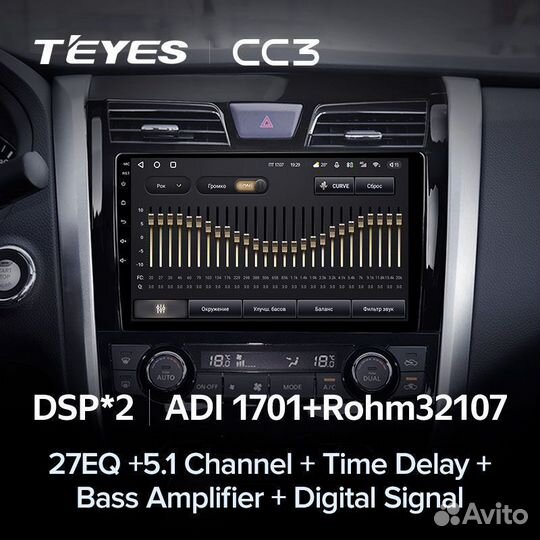 Магнитола Teyes CC3L 4/32Gb Nissan Teana J33 2013