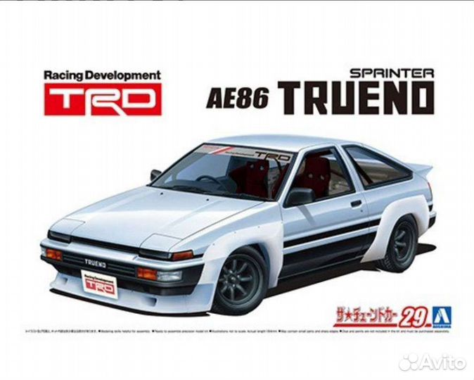 Масштабная сборная модель Aoshima 1:24 AE86 Trueno