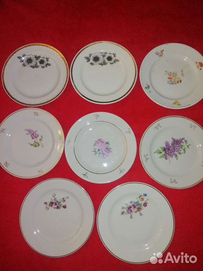 Тарелка плоская под горячее СССР. Краснодар. Чайка