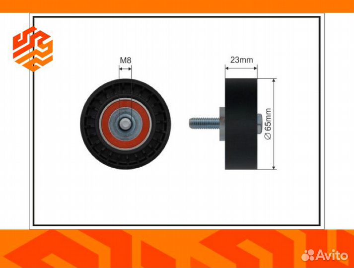 Ролик приводной caffaro 0816 (Польша)