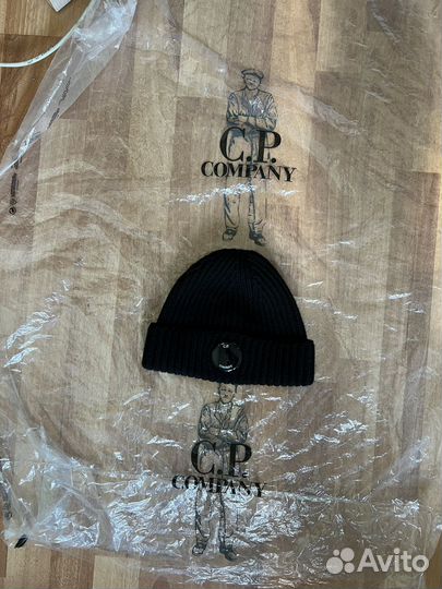 C.P. Company beanie hat merino wool