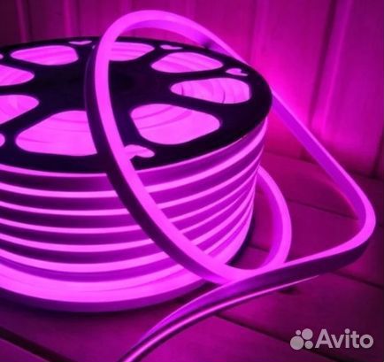 Тонкий гибкий неон LED NEO neon 220 Вольт 8х16