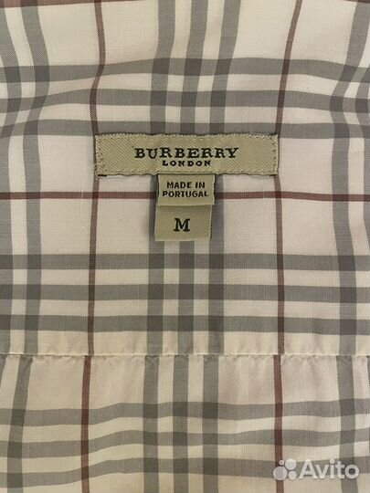 Burberry рубашка мужская оригинал, р M