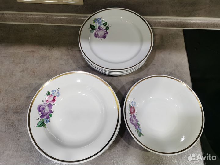 Тарелки набор (фарфор)