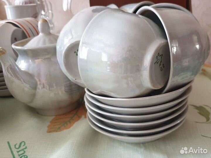 Чайный сервиз перламутр