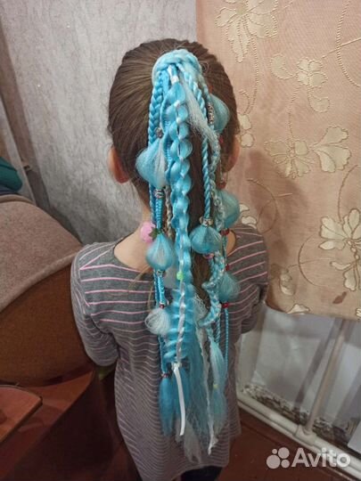 Афрорезинки. Косички на резинке