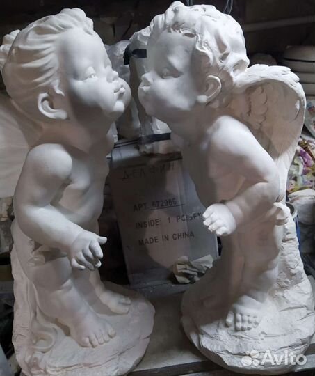 Целующиеся амурчики. Большие 50 см