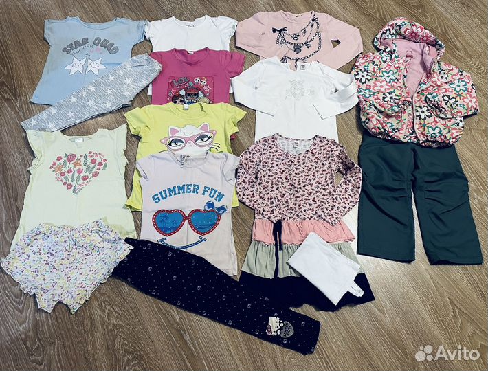 Пакет одежды для девочки на 6-7 лет