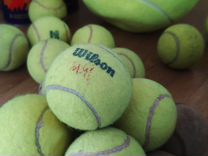 Теннисный мяч с автографом Кафельникова Е. А