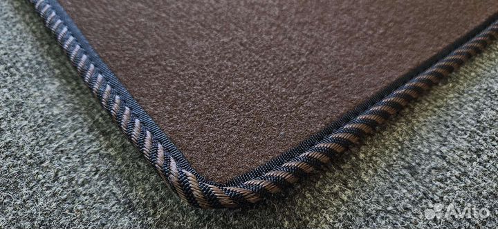 Автоковрики для ваз 2101-2107, чёрн.корич