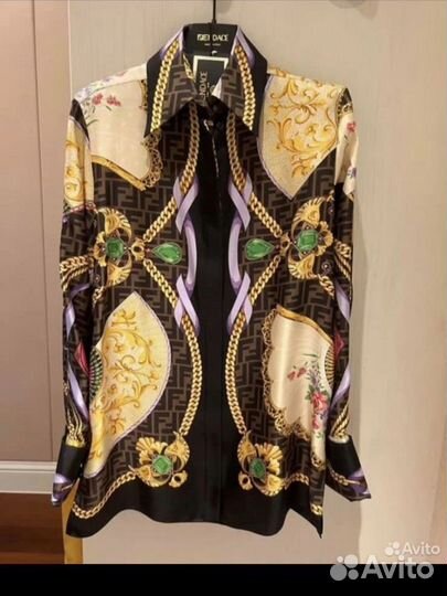 Блузка Versace fendi с запанками