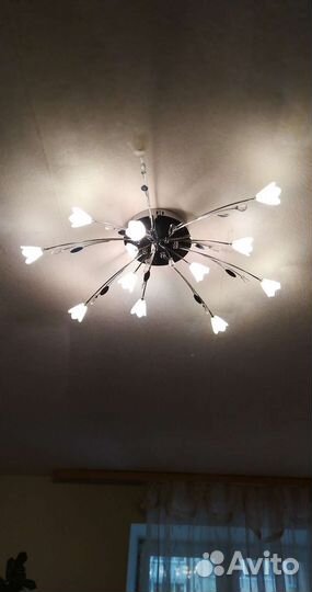 Люстра потолочная светодиодная с пультом