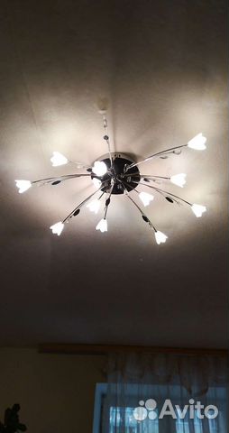 Люстра потолочная светодиодная с пультом