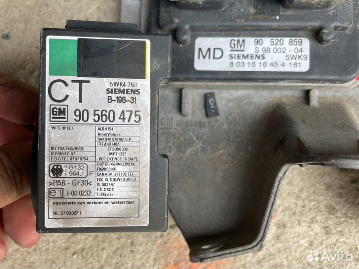 Эбу x20xev opel astra g