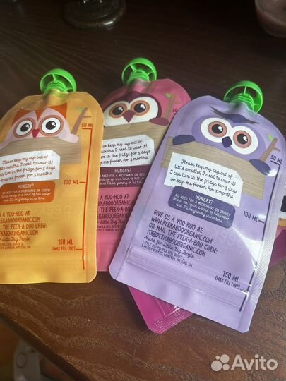 Новые многоразовые пауч пакеты для пюре и смузи