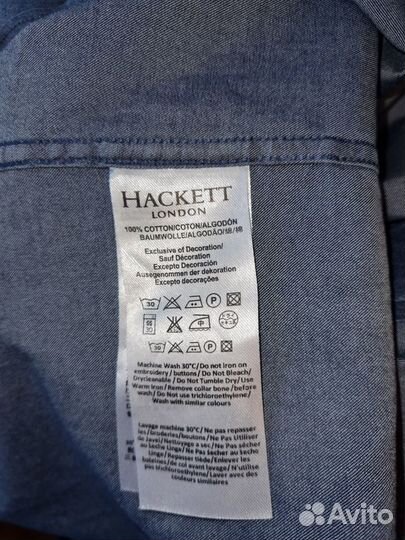 М Рубашка новая Hackett London оригинал