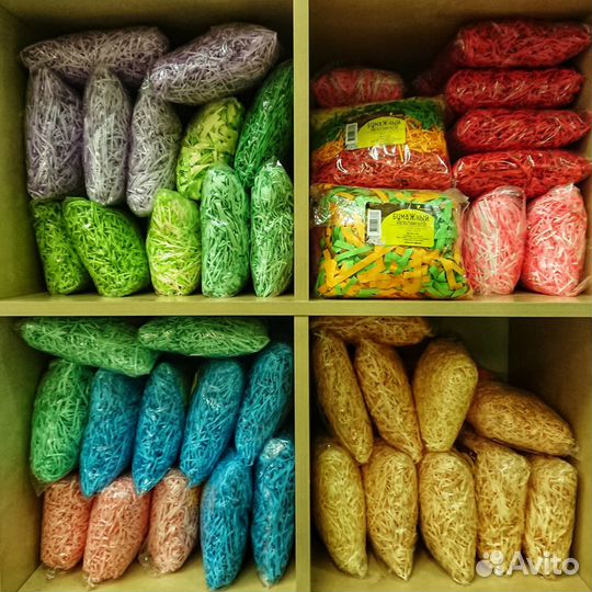 Бумажный наполнитель для подарков