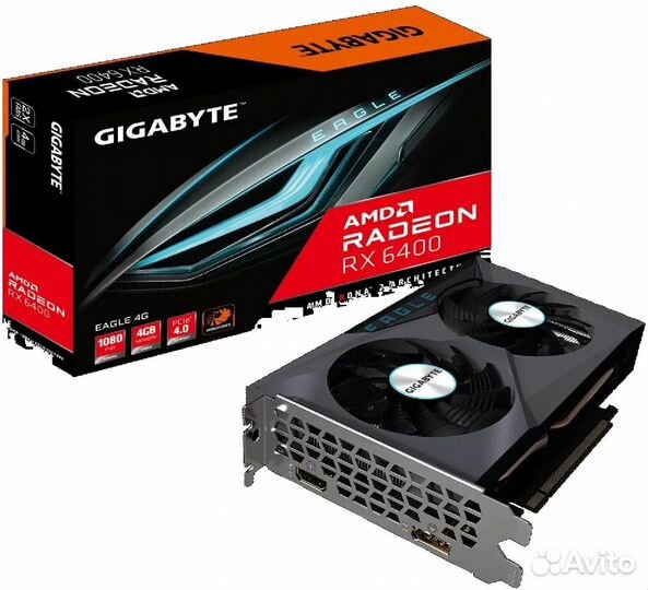 Видеокарта Gigabyte Radeon RX 6400 eagle 4G