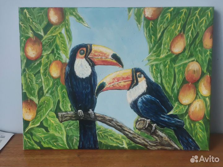 Картина маслом на холсте пейзаж