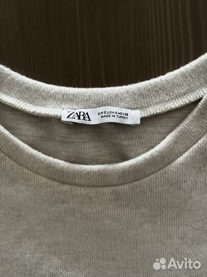 Топ zara бежевый