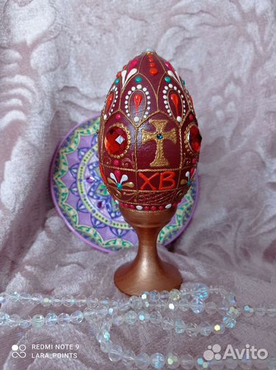 Сувенирное пасхальное яйцо большое