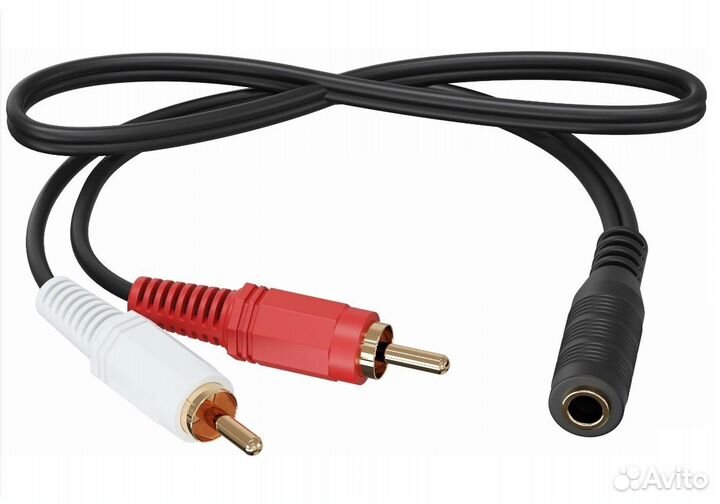 Аудио кабель Mini Jack 3,5 мм (мама) на 2x RCA