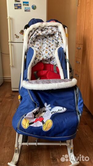 Детские санки коляска бу
