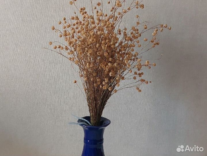 Сухоцветы для поделок Лен банч льна-долгунца