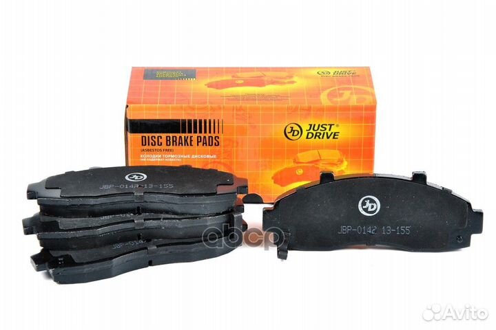 Колодки тормозные, передние D11103M JBP0142 Jus