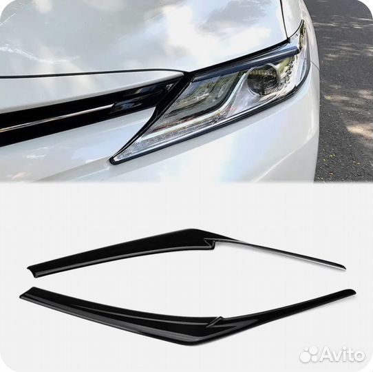 Накладки на фары Toyota camry 70