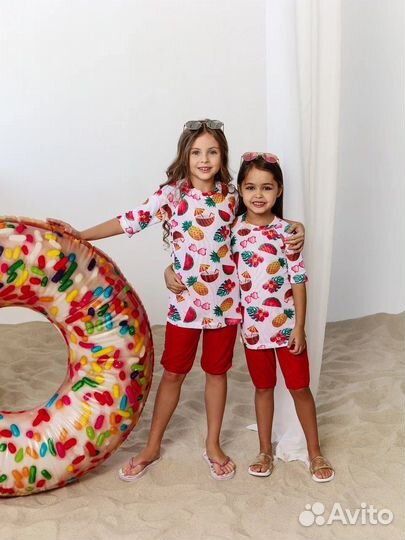 Детский купальный костюм, солнцезащитный купальник