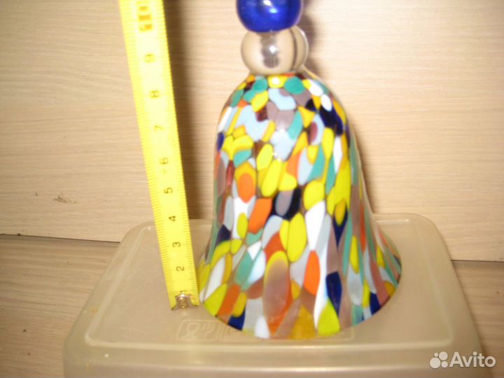 Рюмка колокольчик чешский стеклянный